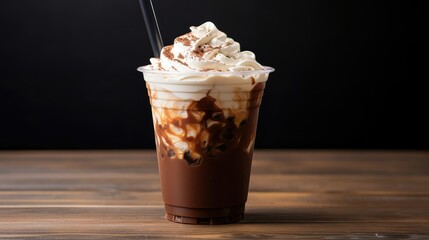 whipped iced coffee to go