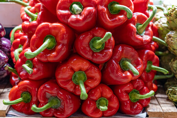 red and green peppers