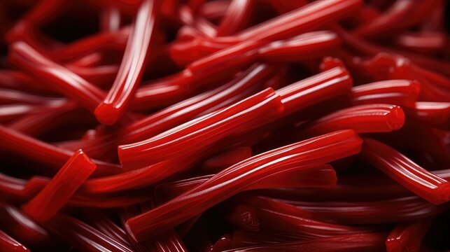 shiny red licorice