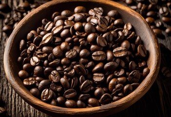 detailed macro unprocessed coffee beans capturing their unique color gradations, arabica, robusta, green, brown, raw, ground, organic, sustainable