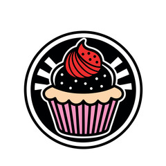 design logo icon illustration vector art food cup cake