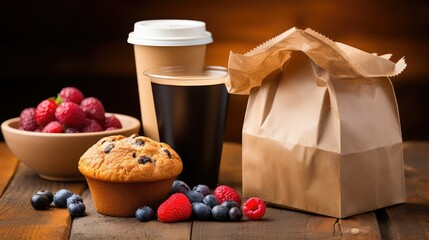 coffee brown bag breakfast
