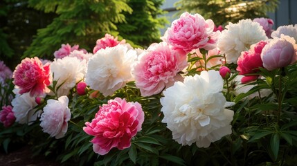 Fototapeta premium pink spring garden flowers