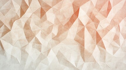 Obraz premium Minimalist geometric paper texture background in soft peach and warm beige.