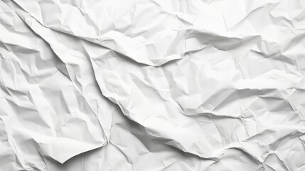 Obraz premium Crumpled White Sheet Background Texture