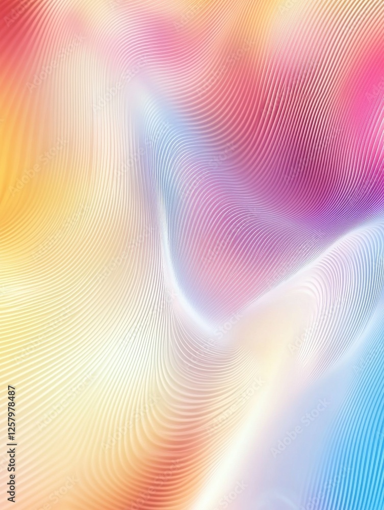 Poster an abstract wavy psychedelic background image.