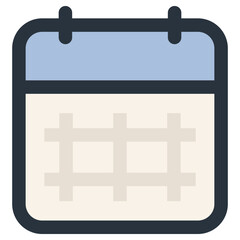Obraz premium Calendar icon isolated on white background