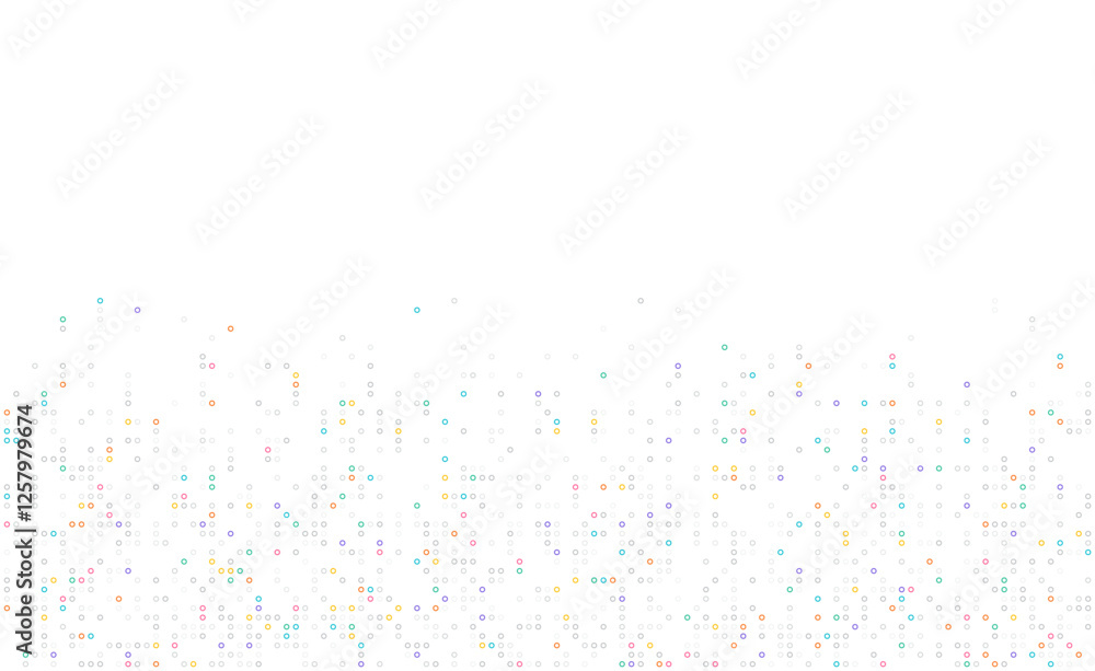 Poster digital technology background. digital data dots gray pattern pixel background