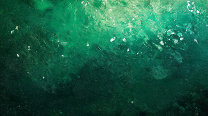 Fototapeta premium green textured abstract background with crystalline effects