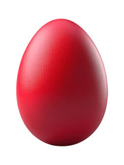 Red Easter egg, Easter egg isolated on white or transparent background png image