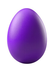 Vibrant purple Easter egg, Easter egg isolated on white or transparent background png image