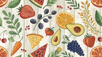 Silhouette Food Pairing Abstract Photography: Weathered Background, Artistic Food Shadows