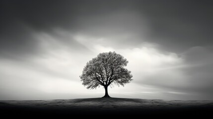 Obraz premium serenity black and white backgrounds