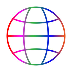 Internet line gradient icon