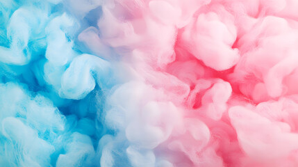 Abstract Pastel Pink and Blue Swirling Clouds of Color Dreamy Background Texture