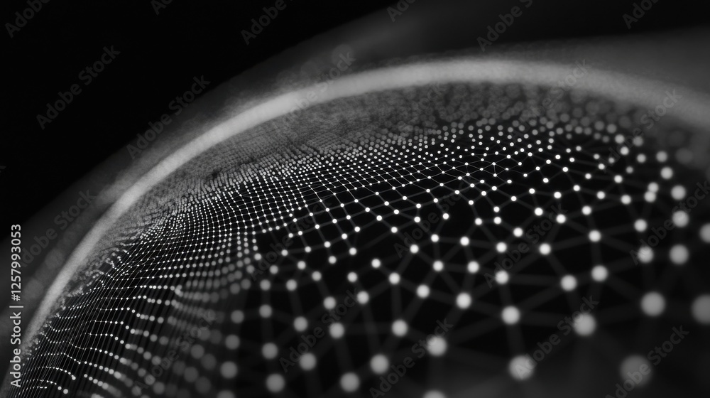 Poster abstract global technology background. global network connection. point and curve constructed the sp