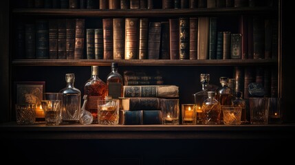 scotch whiskey on black