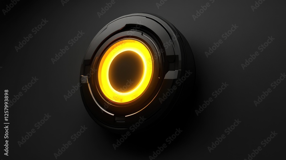 Poster glowing ai chip with futuristic technology and high-speed processing.