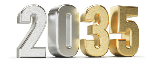 2035 Number New Year - 3D Render