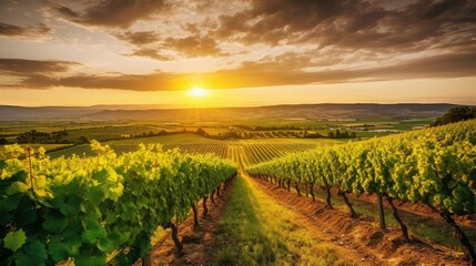 Naklejka premium landscape wine countryside