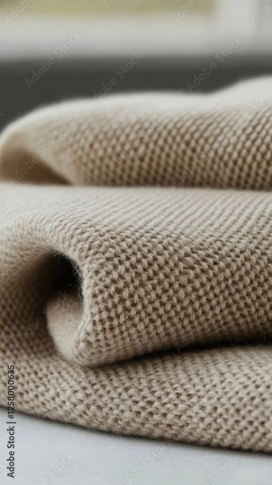 Poster elegant close up of wool mesh base layer fabric texture showing its grid like breathable design in s