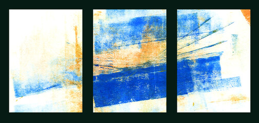 Multi-color Abstract background. Acrylic painting. Hand-drawn illustration.