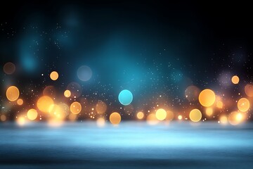 Abstract ethereal background texture with bokeh lights in digital art soft focus