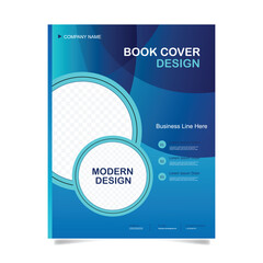 Poster flyer pamphlet brochure cover design layout space for photo vector template in A4 size