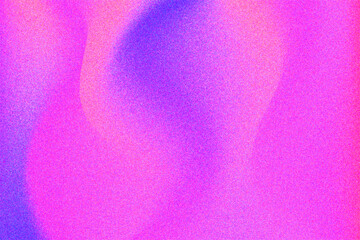 Abstract lavender color gradient with grain texture, glowing purple, pink glitter particles background. Aesthetic fluid wallpaper with curvy texture. Vintage smooth noise backdrop for product display