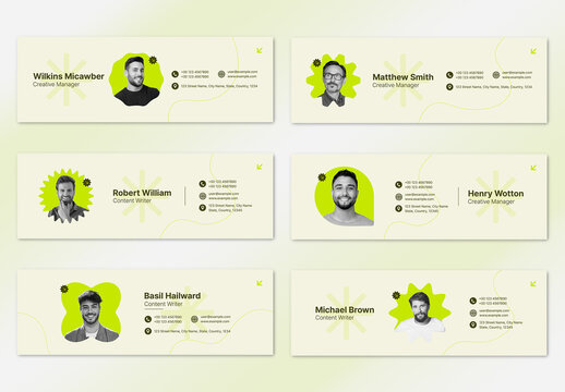 Business Email Signature Layout