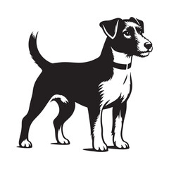 High-resolution Jack Russell Terrier silhouette suitable for various uses - Jack Russell Terrier illustration - minimal Jack Russell Terrier vector - dog silhouette
