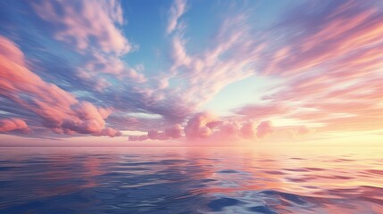 Obraz premium glow blue wavy