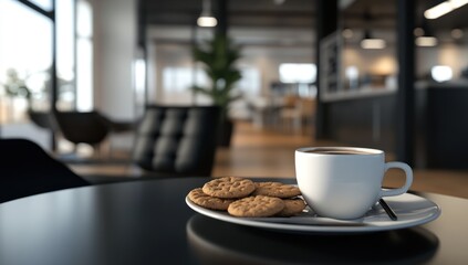 Coffee Break in a Modern Office