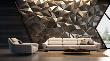 metallic futuristic wall