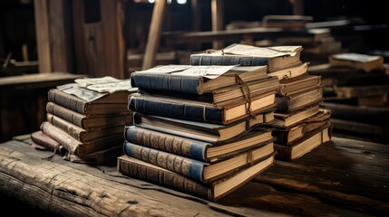 Obraz premium entries log books