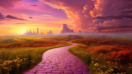 dorothy wizard of oz yellow brick road