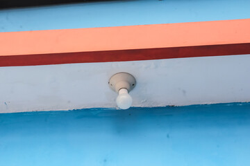 old wall with blue sky