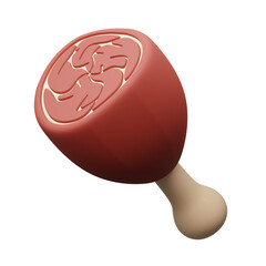 Thigh meat 3d illustration