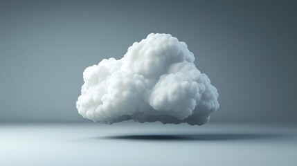 Cloud Service Concept Isolated on grey Gradient. Background. Vector Illustration EPS 10.