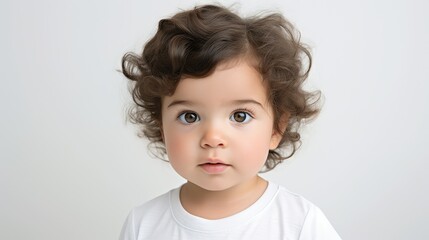 Naklejka premium portrait facial white background