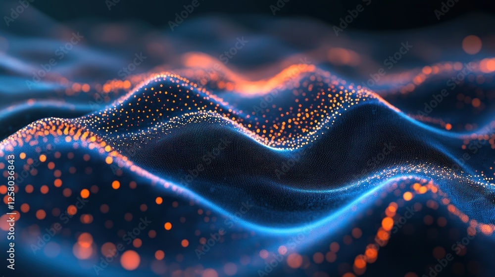 Aufkleber ai generative technology concept with minimalist abstract design, clean ai visuals