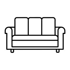 Comfortable Sofa Vector for Home and Furniture Branding.