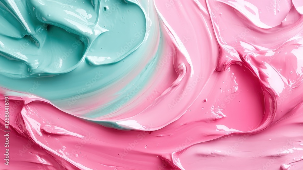Poster this elegant image features fluid pastel swirls on a smooth canvas, combining soft colors that creat