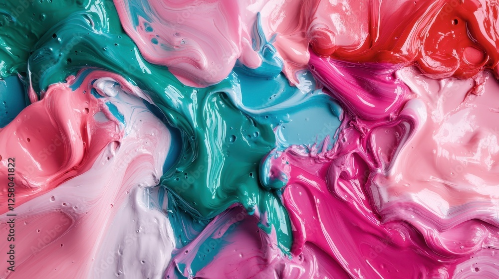 Poster this dynamic abstract artwork showcases vibrant swirling colors that flow together, creating an ener