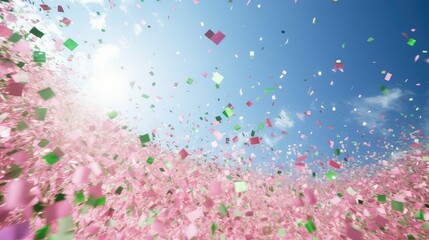 confetti pink and green glitter