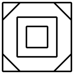 네모 패턴 타일 아이콘