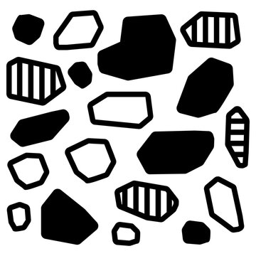 돌 무늬 패턴 일러스트