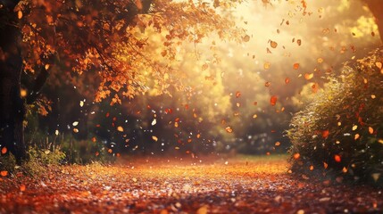 Naklejka premium autumn background