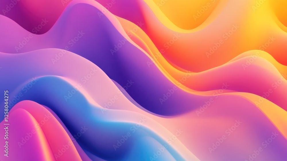 Poster background gradient with 3d layered depth, immersive and realistic