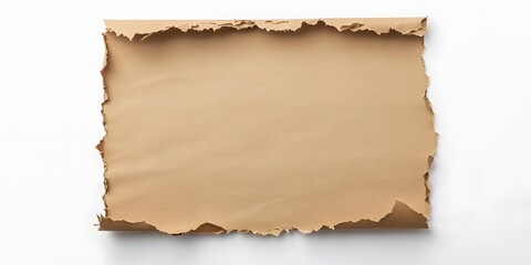 Torn Brown Paper Texture Background Image